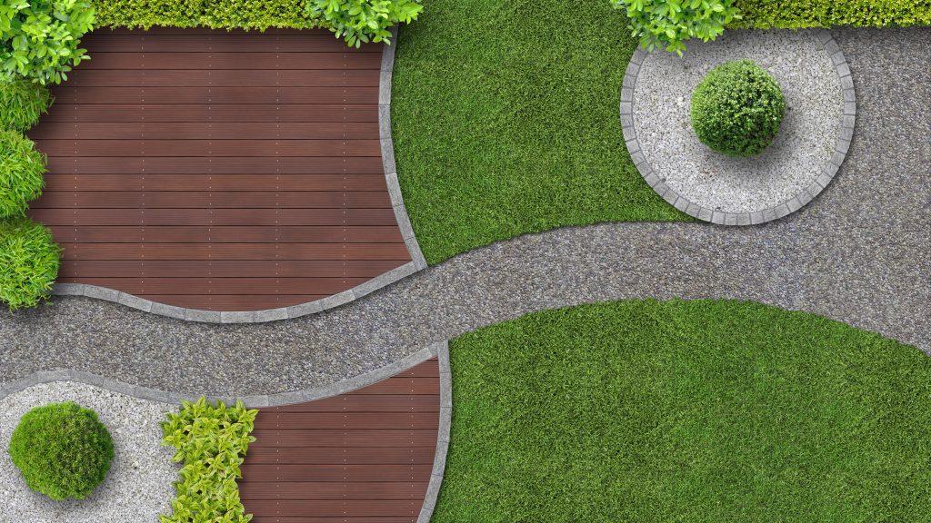 garden design from top view