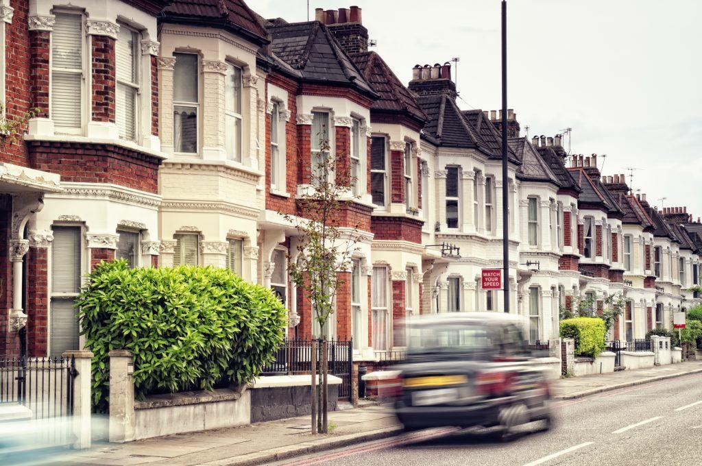 Terraced housing in Clapham, London